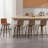 Swivel Upholstered Counter & Bar Stool With Solid Wood Frame and L-Shaped PU Leather Back-552862286-588686635