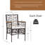 Chaise de patio avec coussins