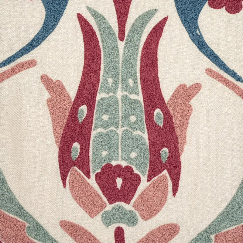 Anagada Embroidery Fabric, Dusty Rose