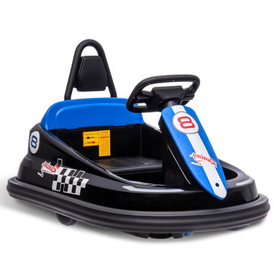 6V Kids Ride‑On Bumper Car, 360° Spin Toy with Music, Horn & LED Lights, 1.9 MPH, Non‑Slip Tires, Adjustable Seat Belt