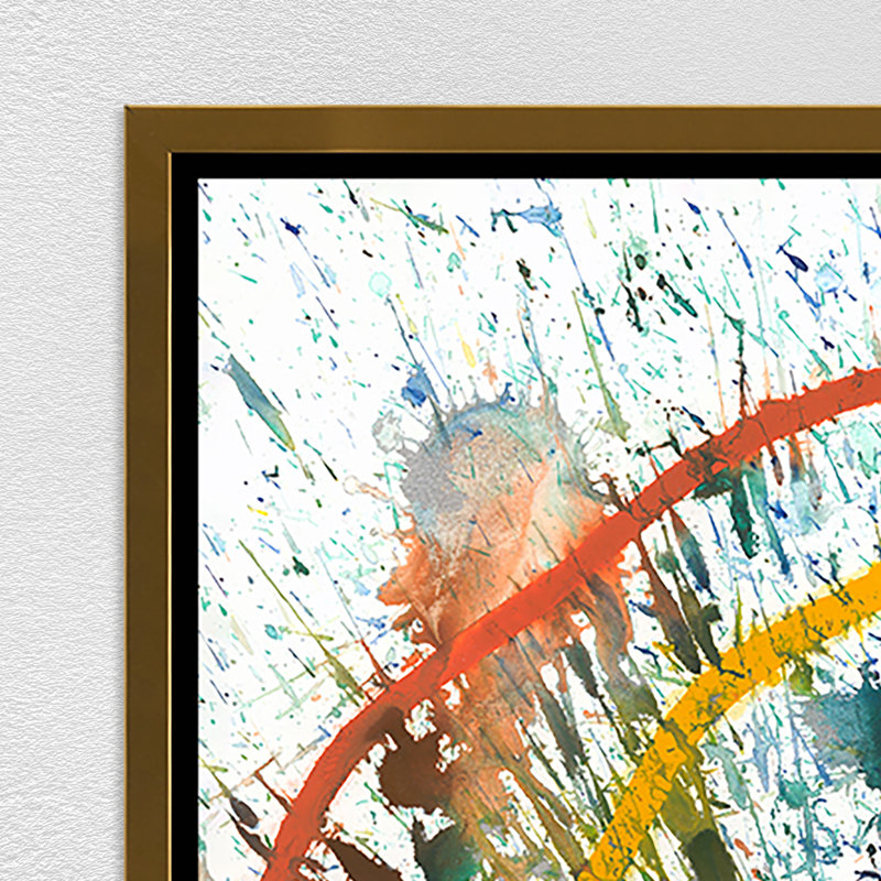 «Infinity XVIII» par Danielle Davis, peinture encadrée, Cadre doré