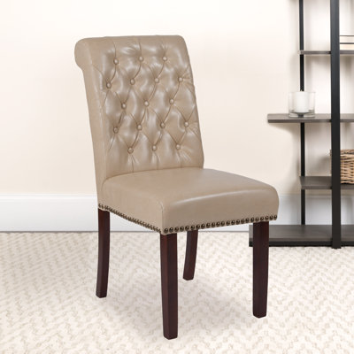 HERCULES Series Parsons Chair with Rolled Back, Accent Nail Trim