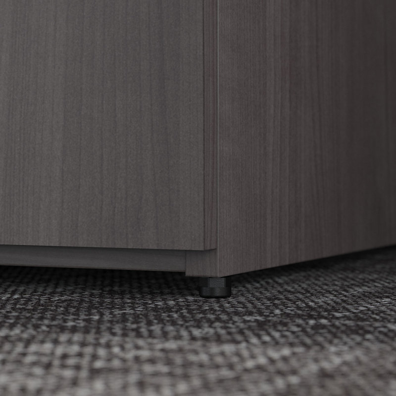 Office 500 35.669'' Wide 4 - Shelf Storage Cabinet, Storm Gray