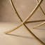 Premier Modern Hammered Metal X-Base Side Table-125907555