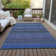 Kinslee Washable Striped Indoor / Outdoor Rug