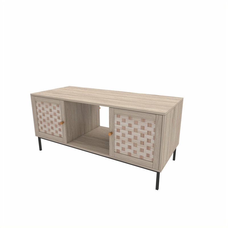 Élégante table basse à tissage Veener