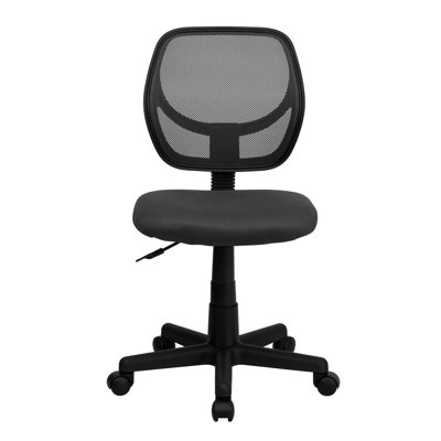 Low Back Mesh Swivel Task Office Chair with Curved Square Back