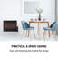 OneConcept Wallander 600 Watt Electric Panel Space Heater with Adjustable Thermostat and with Digital Display-45187773