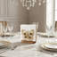 Porte-serviette papillon, support autoportant en métal doré antique avec aile rose pour tables de salle à manger, comptoirs de cuisine et décor rétro