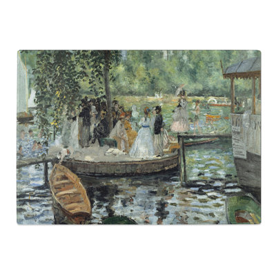 La Grenouillere by Pierre-Auguste Renoir Chopping Board