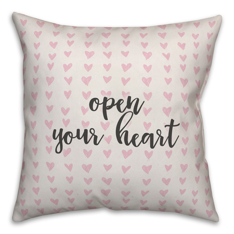  Coussin «Open Your Heart in Hearts», Housse de coussin