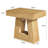 Modern 2-Tier Nightstand With Trapezoid Base, Wood-Grain Finish Bedside Table-322280922