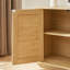 Meuble télé 64 pouces en forme de vague, buffet d'angle arrondi, armoire de rangement, buffet, armoire à rayures verticales en bois avec portes en rotin pour la cuisine / la chambre / le vestibule-325906456