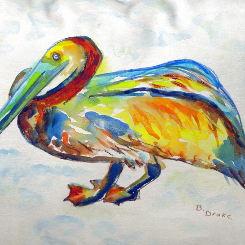 Housse et insert de coussin pour l'extérieur Gertrude Pelican, Petit