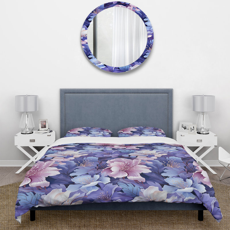 Ensemble de housse de couette Tranquil Dreamscape, Housse de couette pour très grand lit et 2 très