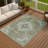 Machine Washable Indoor/Outdoor Bingel ACN2321 Global Rug-1907846856