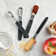 Anolon Suregrip Magnetic Measuring Spoon Set, 4 Piece