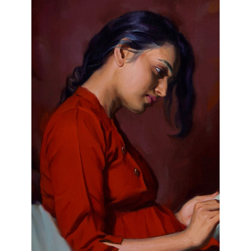 Dans l'histoire profonde | Huile sur toile | Peint par Sidharth Gavade