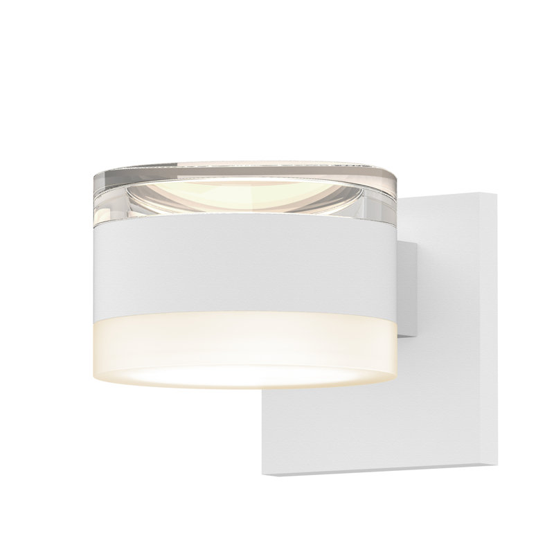 Reals LED Wall Light, White, Frosted White