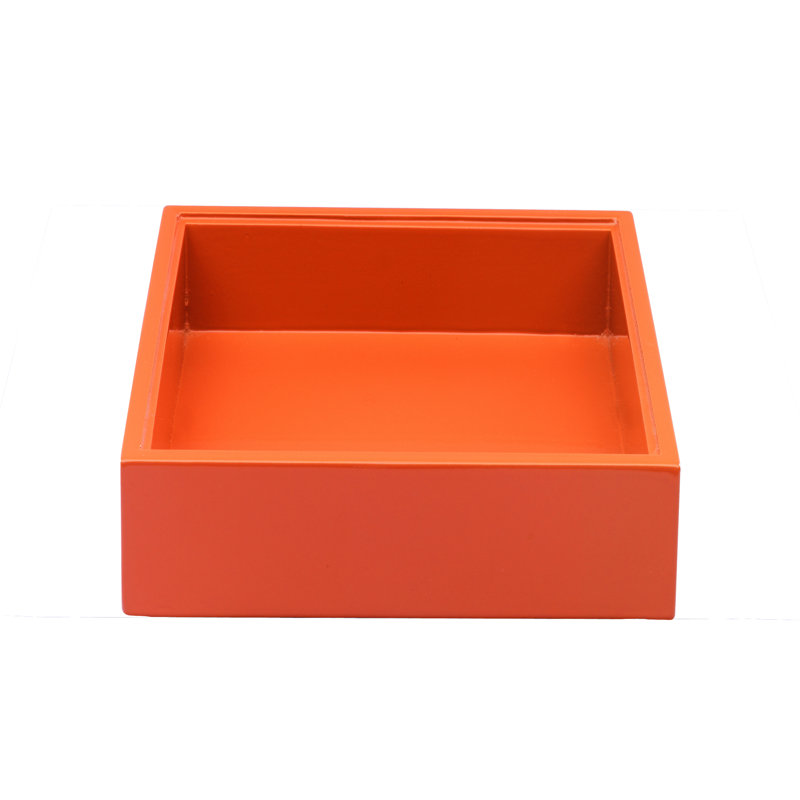 Panier Tre Tre - 12 pièces , 1.57" H x 5.91" W x 5.91" D, Orange