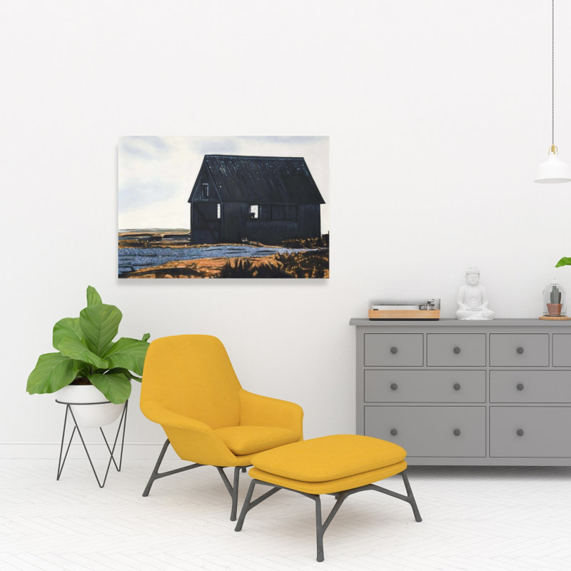 Abandoned barn - Rustic Blue Canvas for Home Decor | Art