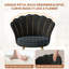66cm Wide Velvet Barrel Chair Accent Chair with Gold Legs Upholstered Armchair with Padded Seat & Back – Modern Comfy Vanity Chair for Bedroom, Living Room, Makeup Room-549149243