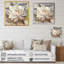 «White Grey Peony Blooms In Motion II», reproduction d'art sur toile-88544414-88544417