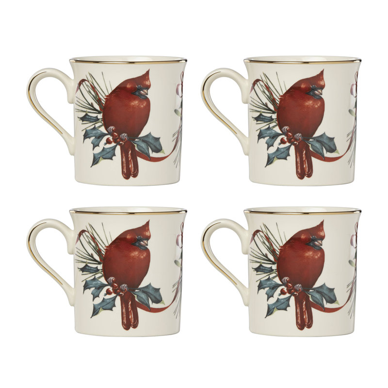 Ensemble de 4 tasses Winter Greetings