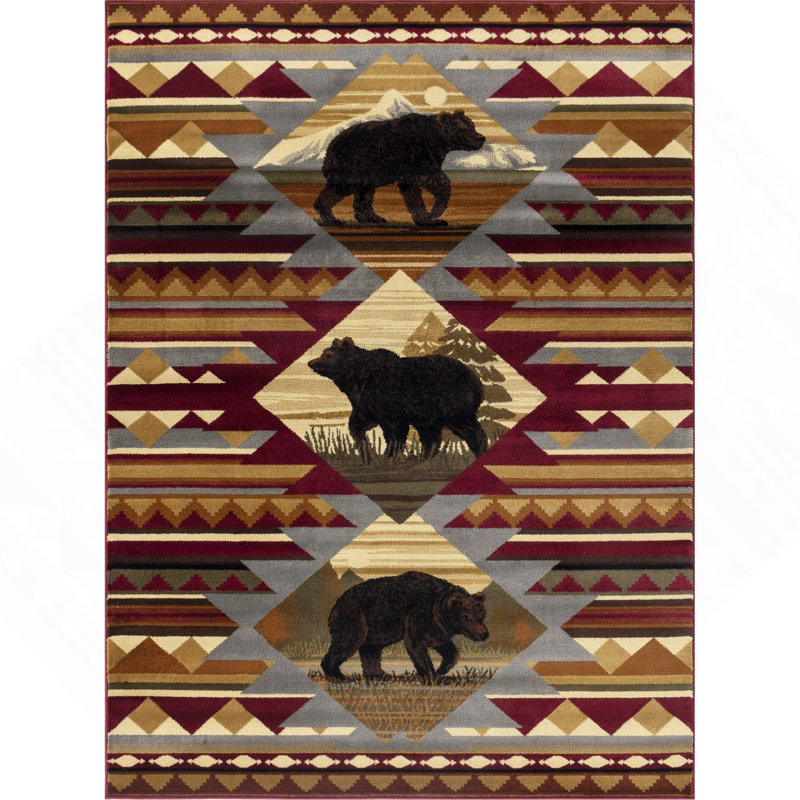 2 Ft. 7 In. X 7 Ft. 3 In. Lodge Area Rug, Runner 2'7" x 7'3"