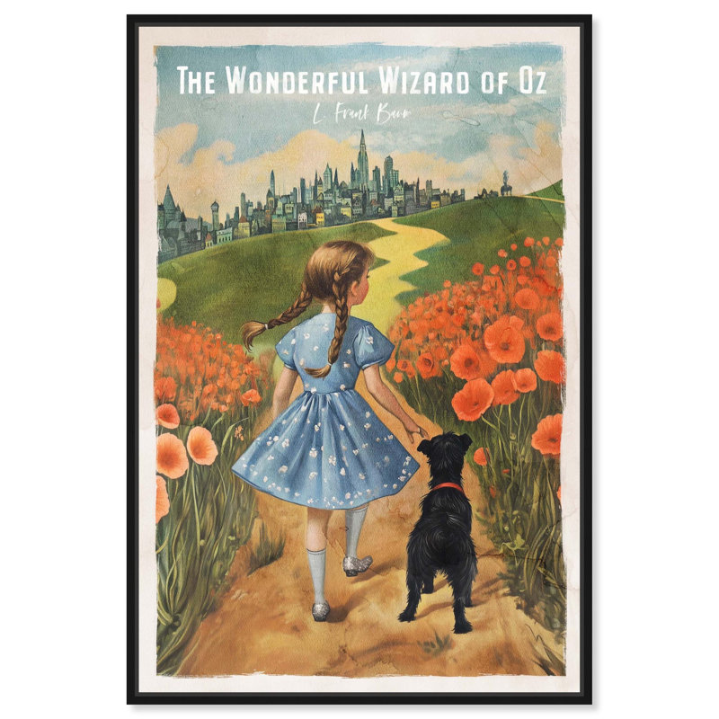 «Wizard of Oz», toile classique par Art Remedy, H 55 po x l 37 po, Cadre flottant, Noir