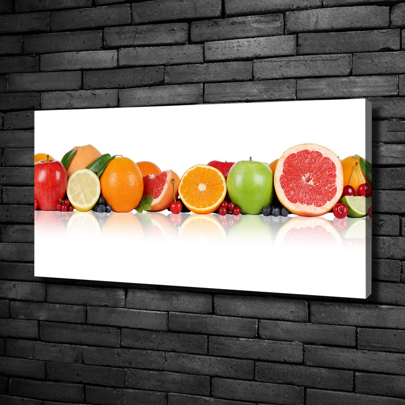 Colourful Fruits - Wrapped Canvas Print