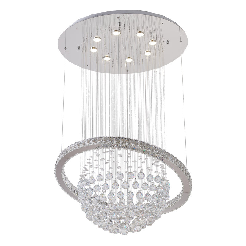 Lustre géométrique unique à DEL 8 lumières Marisa