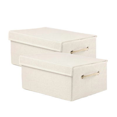 2-Pack Collapsible Laundry Basket 16L 15"x10"x7" | Linen