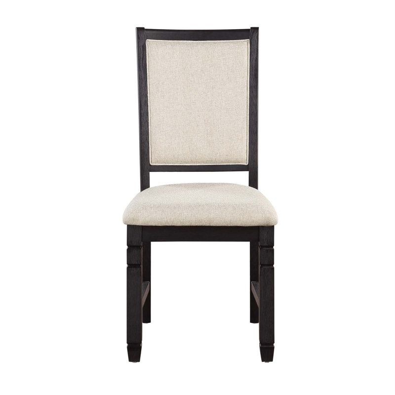 Magnifique ensemble de chaises d'appoint en bois texturé 2 pièces