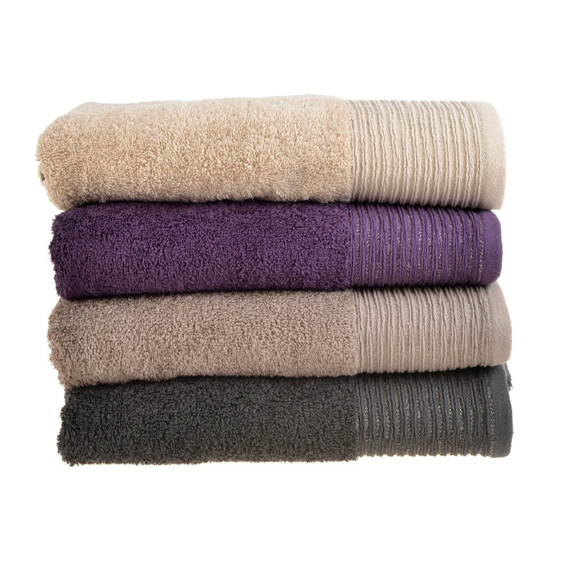 Olivia-Grace Super Soft Luxury Sparkle Bath Sheet, Stone