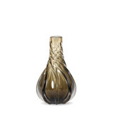 Twirl Glass Vase, Amber, Small