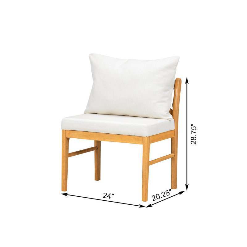Ensemble de 2 chaises de salle à manger Farmhouse Modern