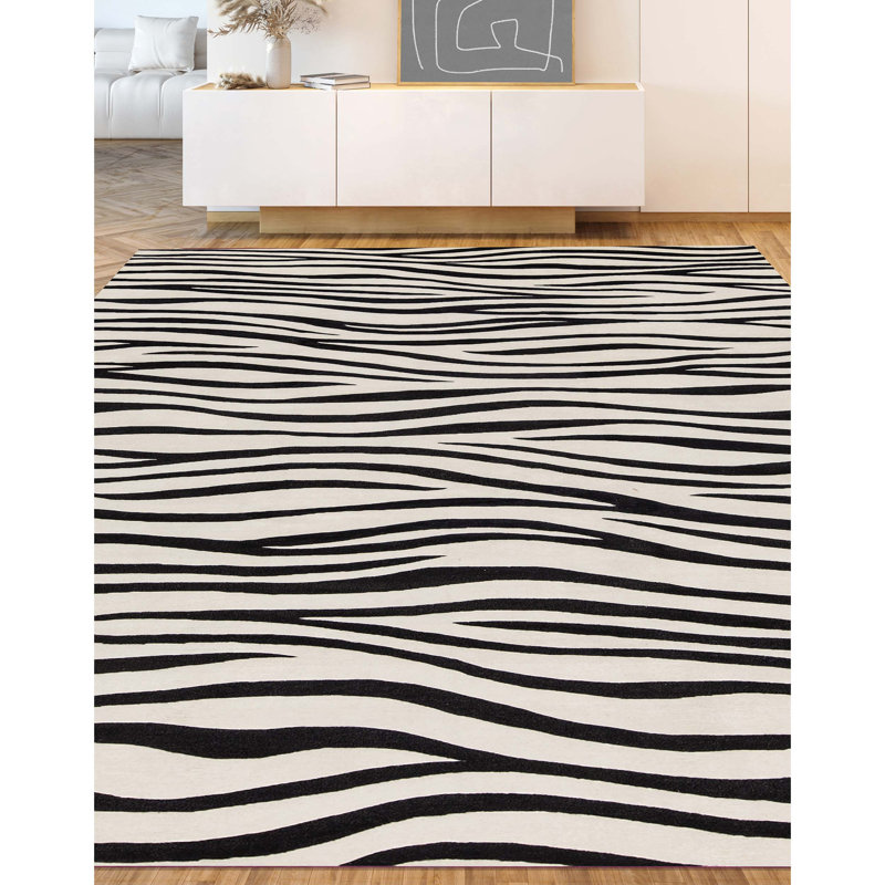 Wool Animal Print Area Rug