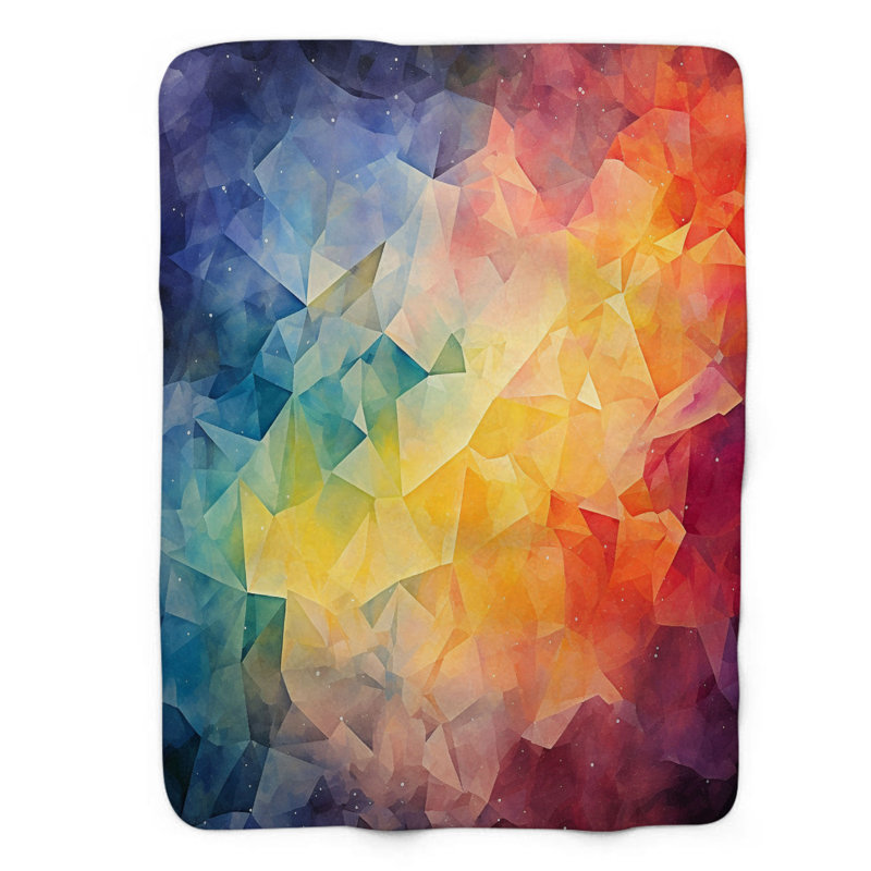 Infinite Colors - 1 pièce Sherpa Premium Couverture 0183, L 60 po x L 80 po