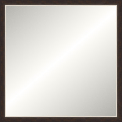 Silver and Espresso Gallery Mirror