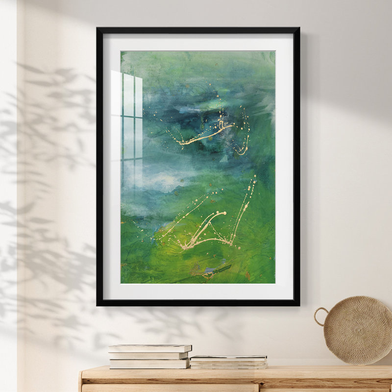 Peaceful Diptych I - impression encadrée, H 25,5 po x l 17,5 po, Noir