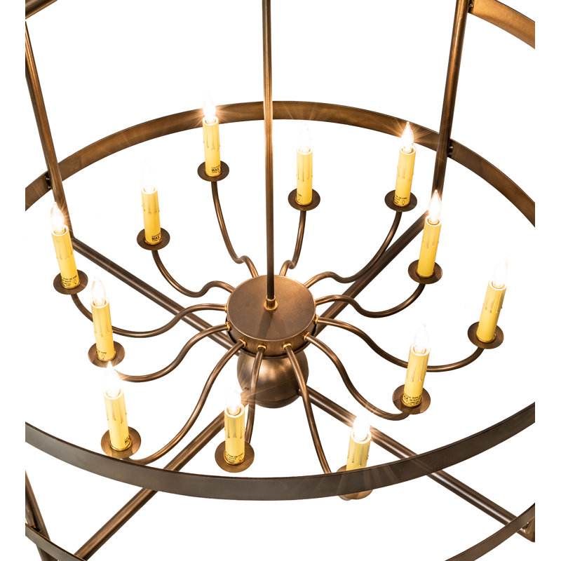 12 - Light Dimmable Lantern Chandelier