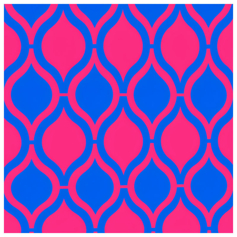 Couvertures en treillis rose et bleu, 50in W x 60in H