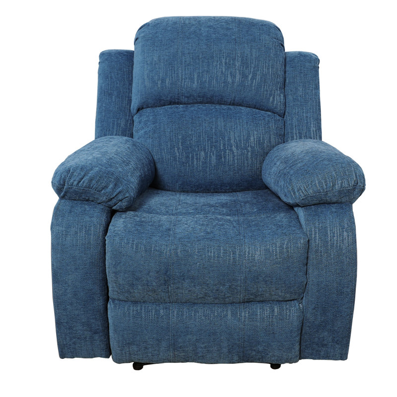 Kaelana 38.5" Wide Standard Recliner, Blue Corduroy