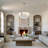 Modern 8-lights Tiered Dimmable Crystal Chandelier