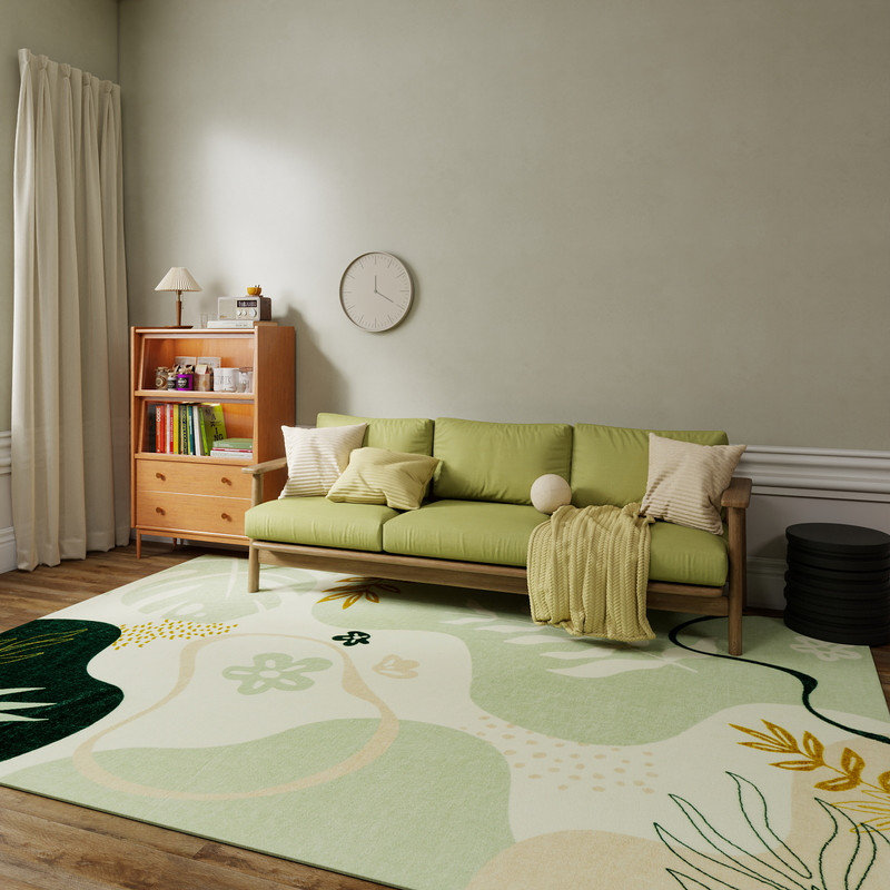INS Style Abstract Botanical Pattern Rug