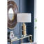 Lampe de table cylindrique D15x25,5 "avec abat-jour tambour (assemblage de l'abat-jour requis)