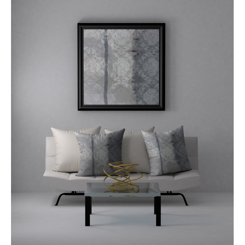 Abstract Reversible Throw Pillow, 18" x 18"