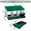 Boîte de nidification pour poulets avec plateau coulissant amovible, boîte de pose en acier galvanisé pour poulailler et ferme avicole-1219101664-1219101677