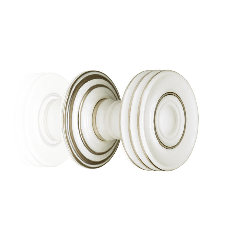 Bordeaux Round Knob, 1.26" H x 1.25" W x 1.25" D, Weathered Nickel